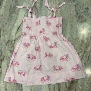 Little English Pink Bicycle Dress 2T